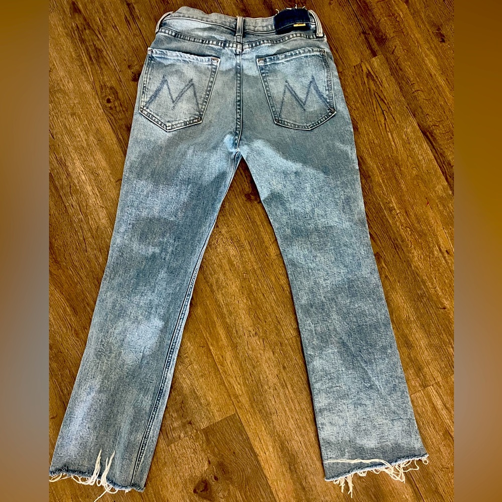 MOTHER The Tripper Flood Fray Jeans Size 27